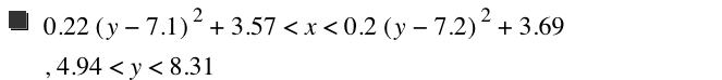0.22*[y-7.1]^2+3.57<x<0.2*[y-7.2]^2+3.69,4.94<y<8.31