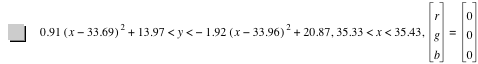 0.91*[x-33.69]^2+13.97<y<-(1.92*[x-33.96]^2)+20.87,35.33<x<35.43,vector(r,g,b)=vector(0,0,0)